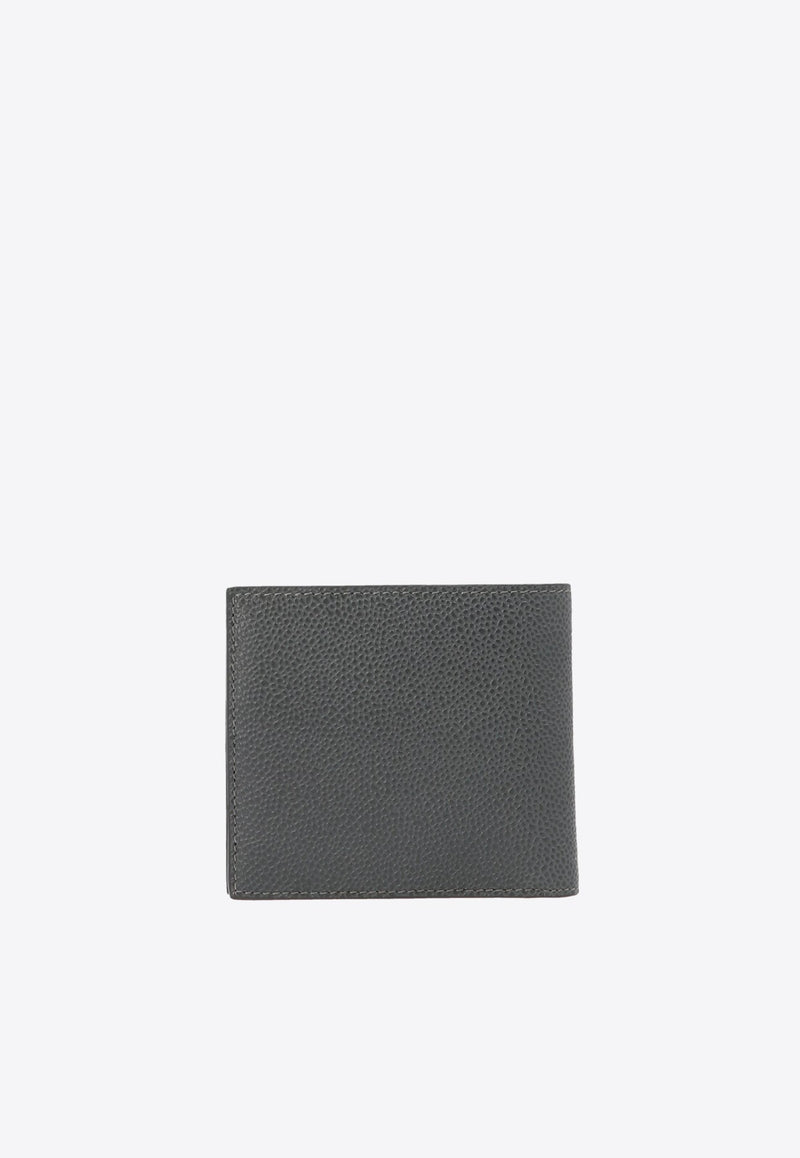 4-bar Stripe Bi-Fold Leather Wallet