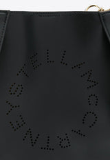 Logo Shoulder Bag in Faux Leather