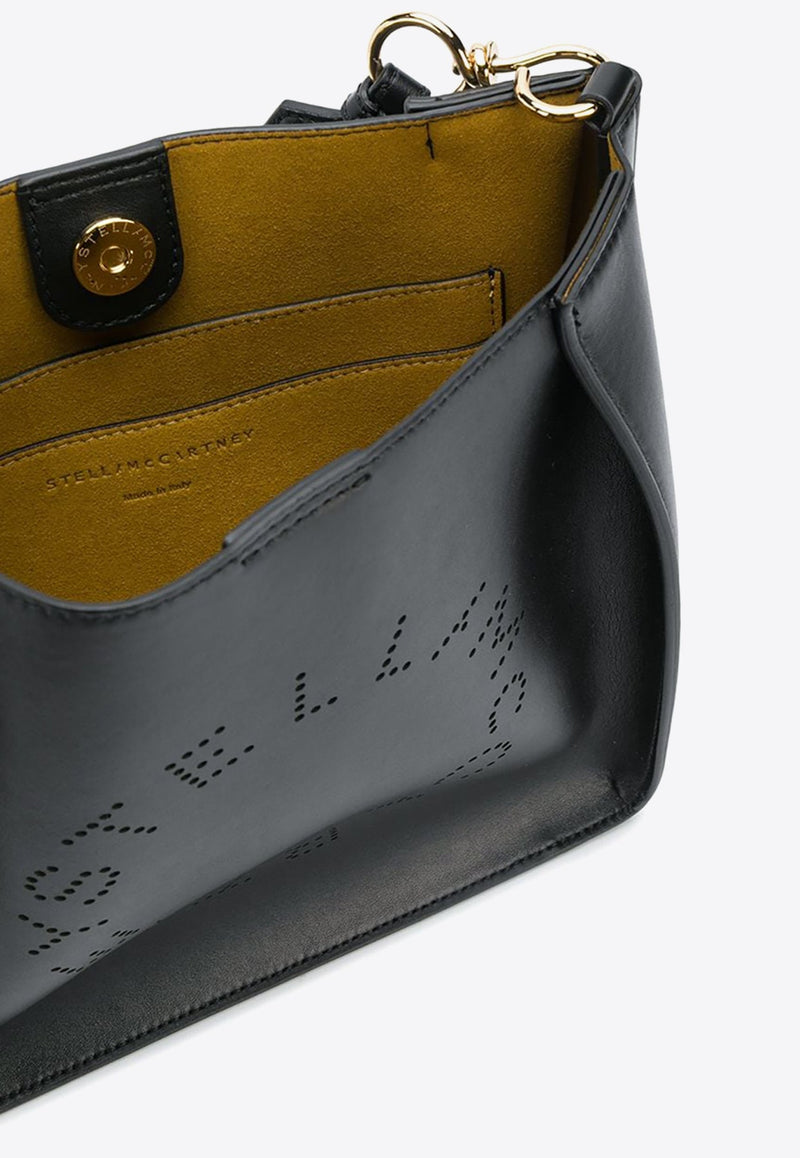 Logo Shoulder Bag in Faux Leather