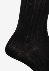 Logo Ribbed Socks