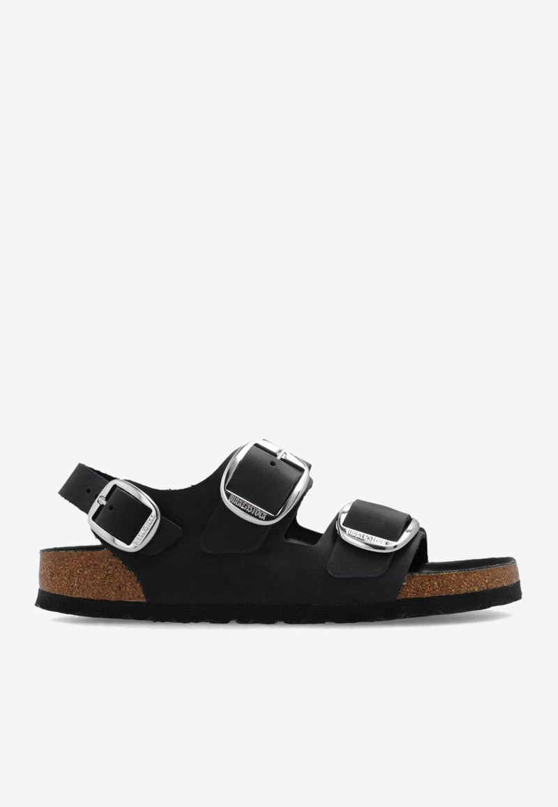 Milano Big Buckle Leather Sandals