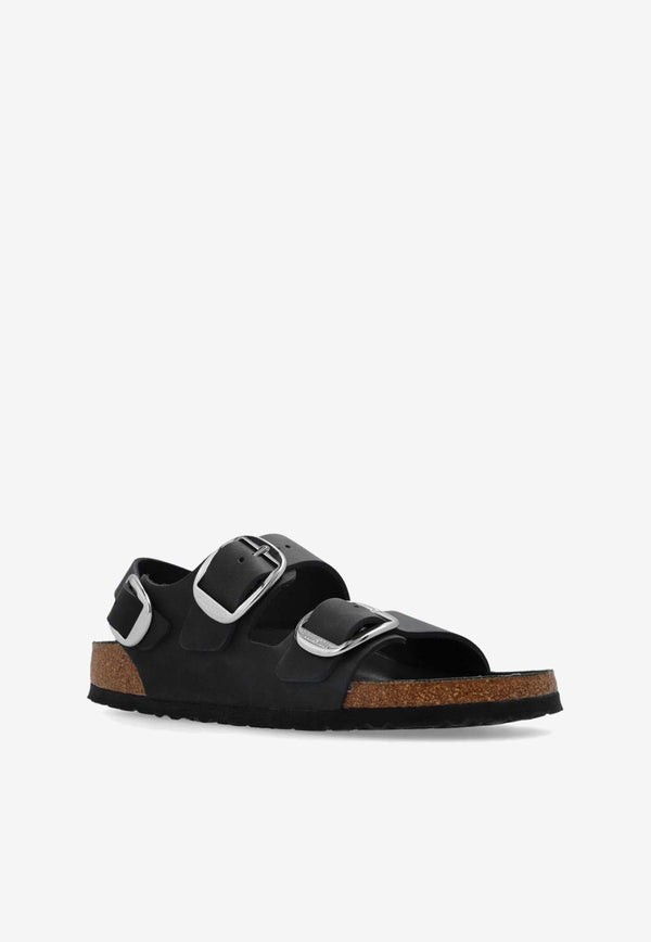 Milano Big Buckle Leather Sandals