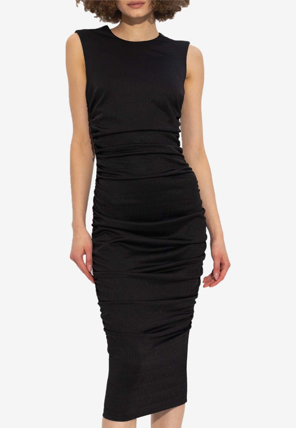 All-Over Logo Midi Dress