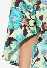 One-Shoulder Floral Top