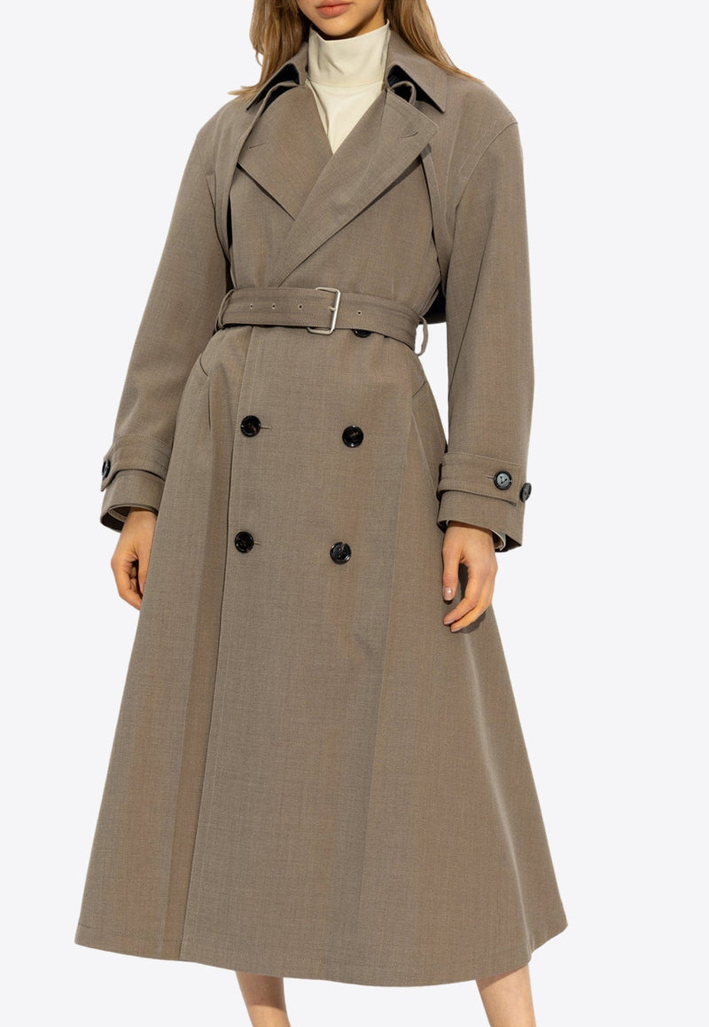 Trench-Style Wool Coat