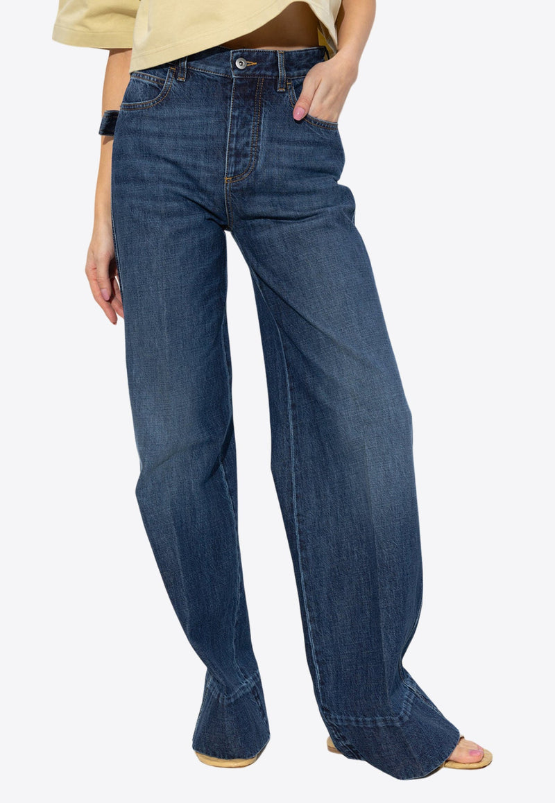 High-Rise Straight-Leg Pants