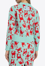 Jacquard Crabs Wool Jumper