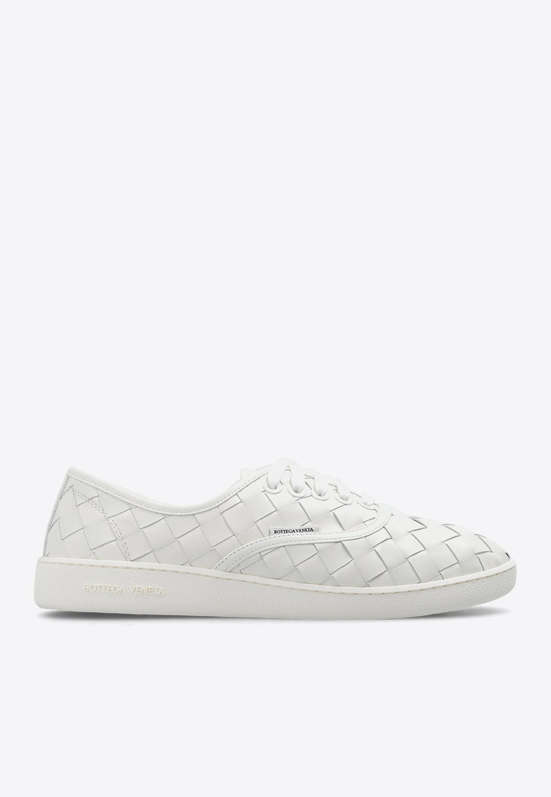 Intrecciato Leather Low-Top Sneakers