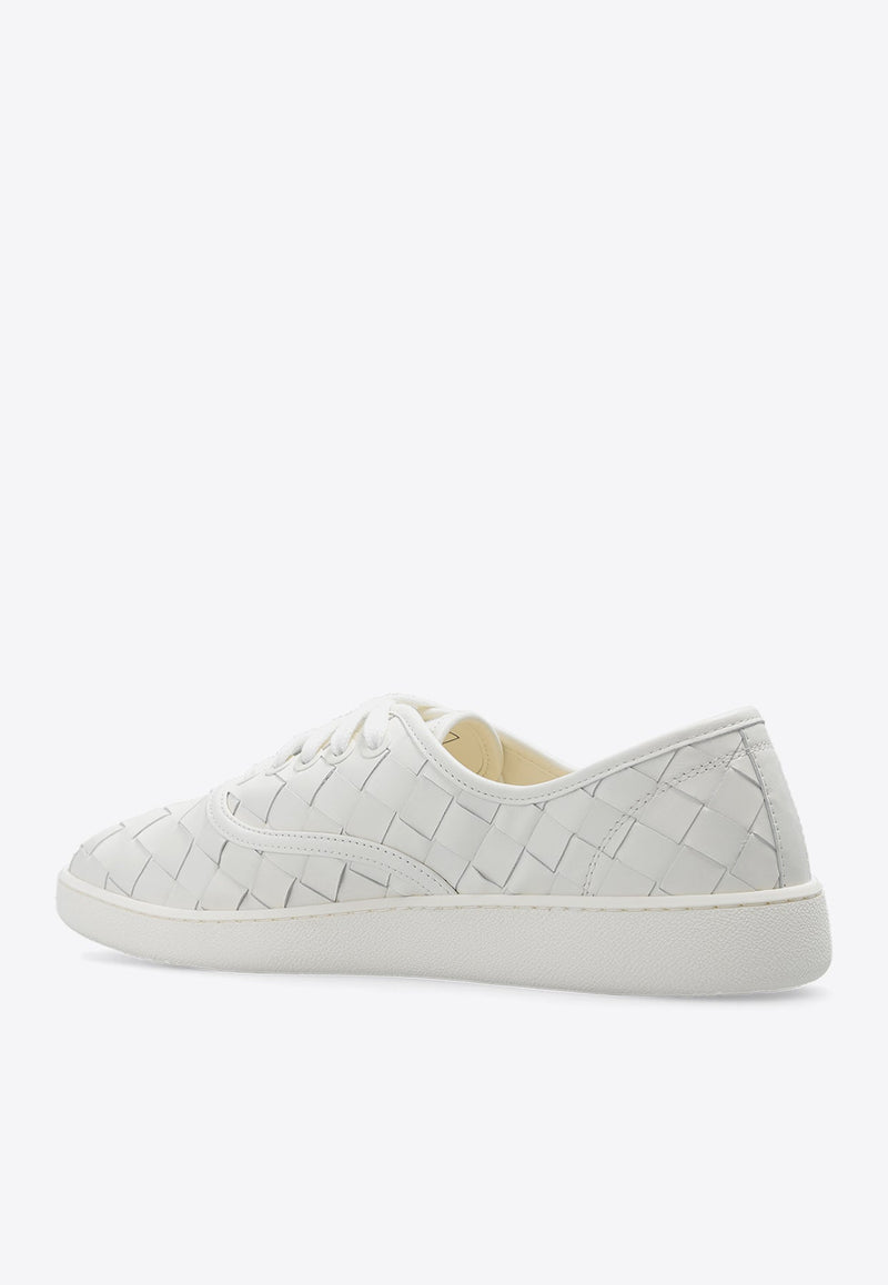 Intrecciato Leather Low-Top Sneakers