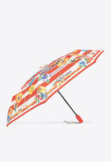 Floral Print Foldable Umbrella
