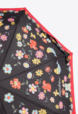 Floral Print Foldable Umbrella