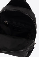 One-Shoulder Logo Print Backpack
