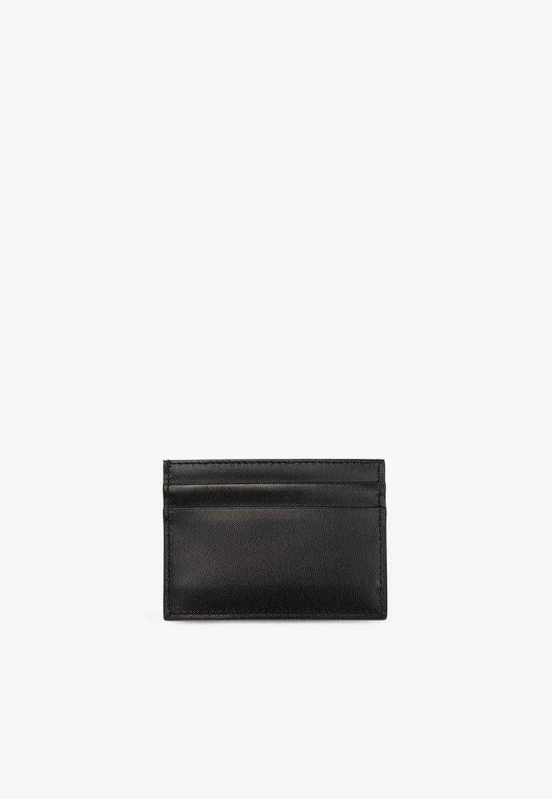 Logo Print Leather Cardholder