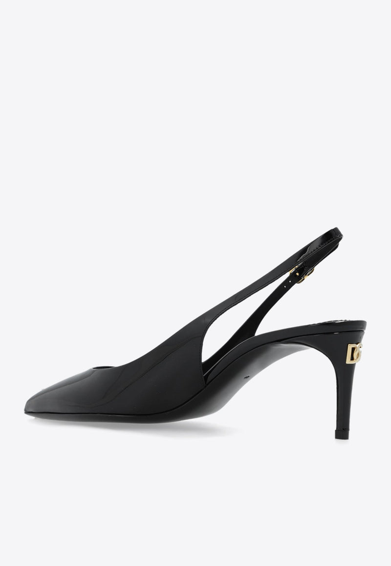 Cardinale 60 Slingback Pumps in Patent Leather