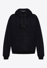 Rhinestone Embellished DG Logo Hoodie