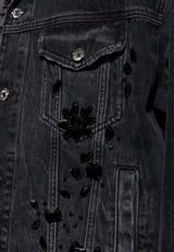 Rhinestone Embellished Denim Jacket