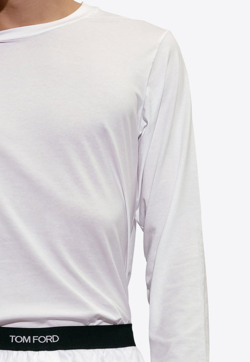 Long-Sleeved Crewneck T-shirt