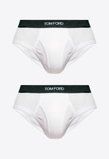 Logo Jacquard Stretch Briefs - Set of 2