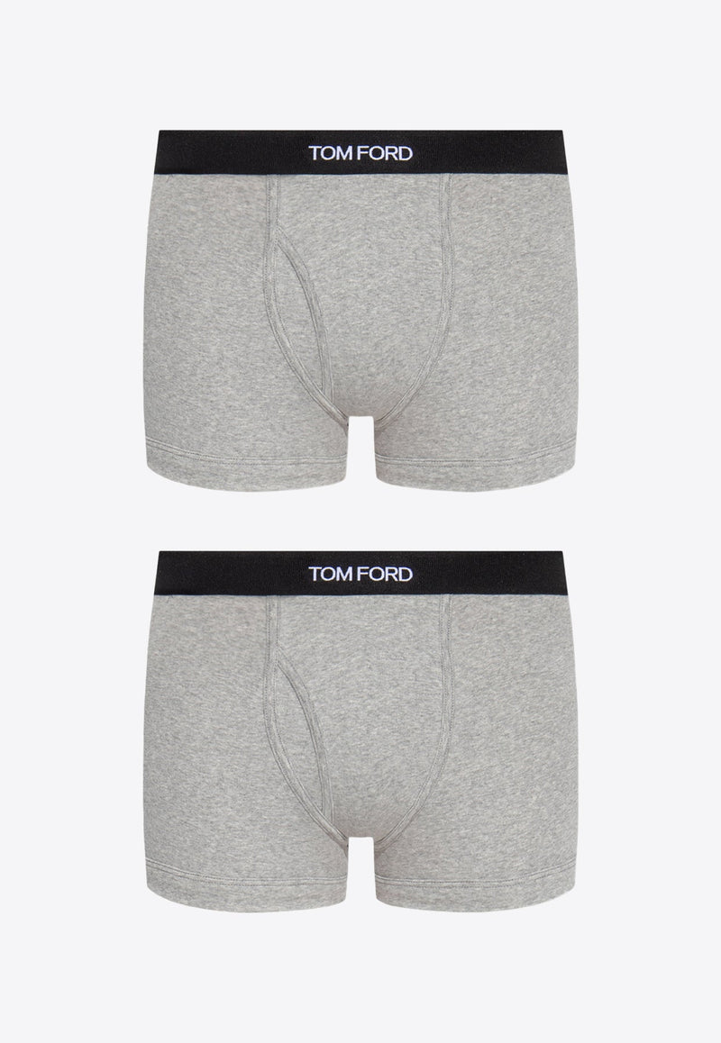 Logo Jacquard Stretch Boxer Briefs - Set of 2