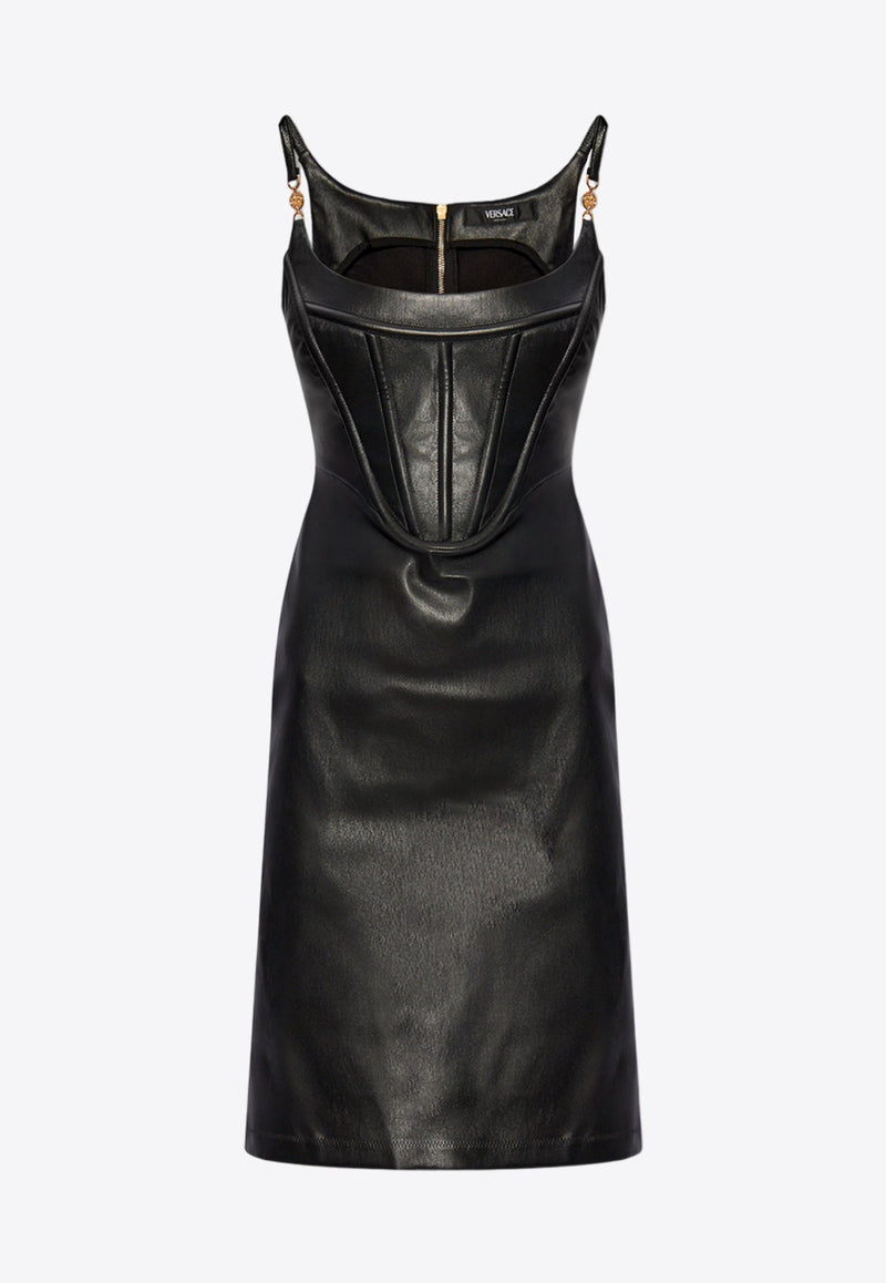Medusa '95 Corset Leather Knee-Length Dress