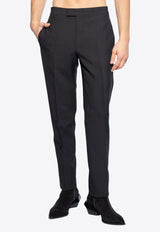 Wool Mohair Tailored Pants