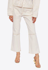 Court Cropped Flared Jeans
