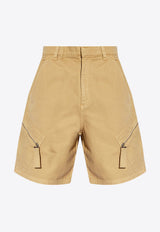 Le Marrone Zipped Cargo Shorts