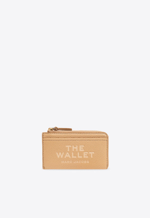 The Grained Leather Top Zip Wallet