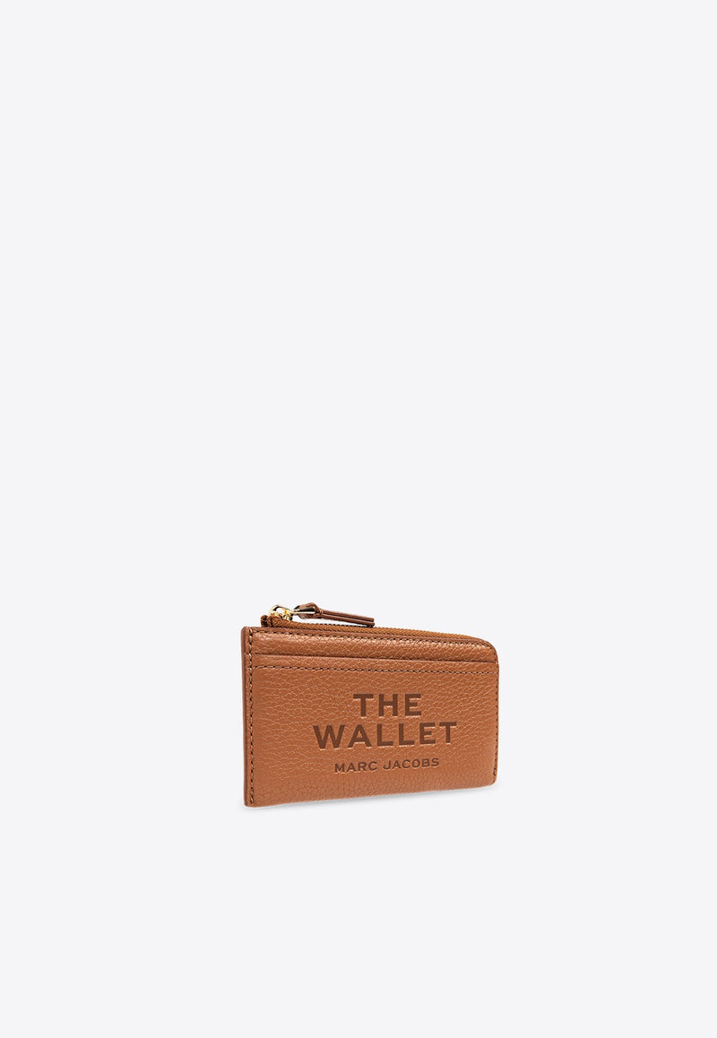 The Grained Leather Top Zip Wallet