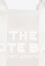The Small Sheer-Mesh Logo Tote Bag