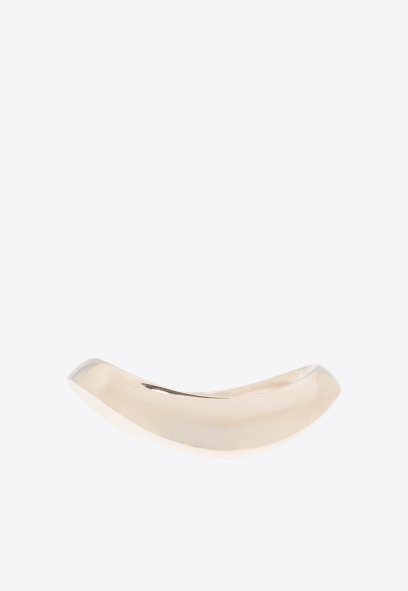Silver Curved Ring