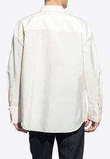 Oversized Faille Long-Sleeved Shirt