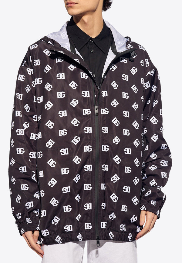 All-Over DG Print Windbreaker Jacket