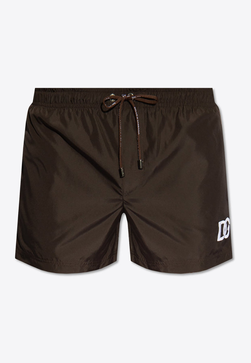 Logo-Embroidered Swim Shorts