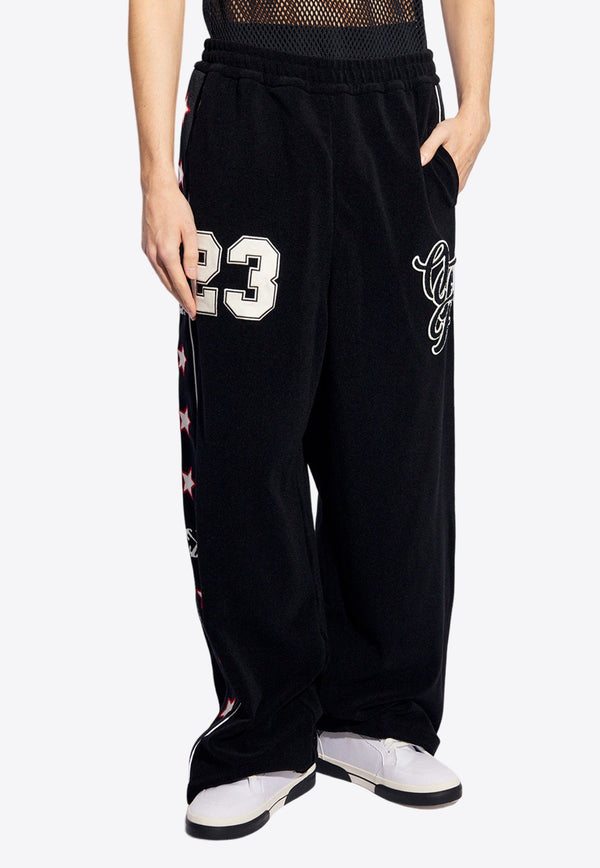 Chenille Varsity Track Pants