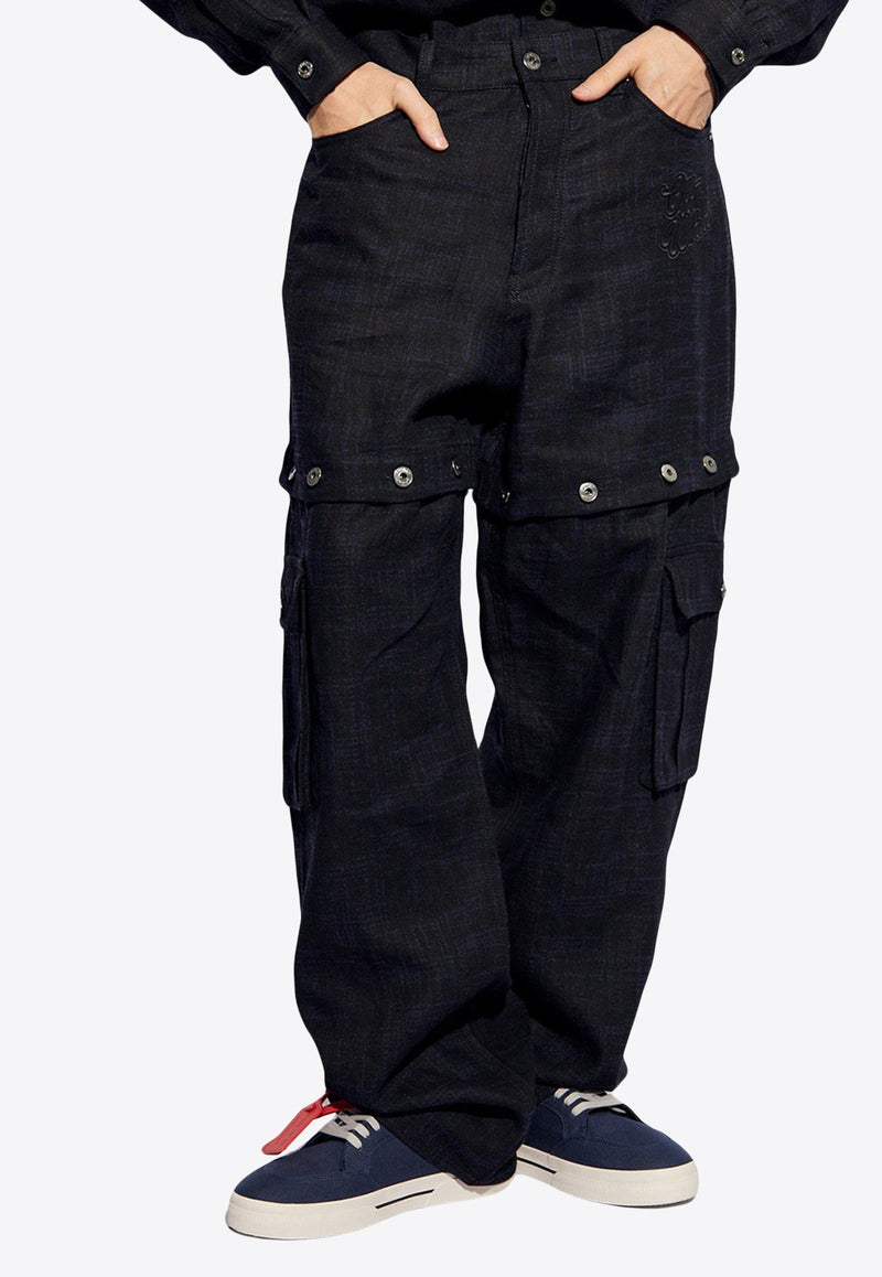 Logo Embroidered Cargo Pants