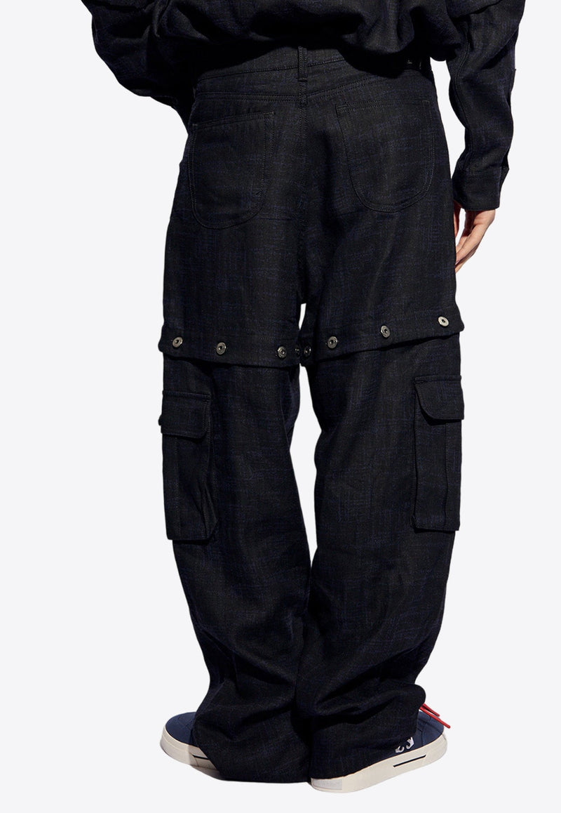 Logo Embroidered Cargo Pants
