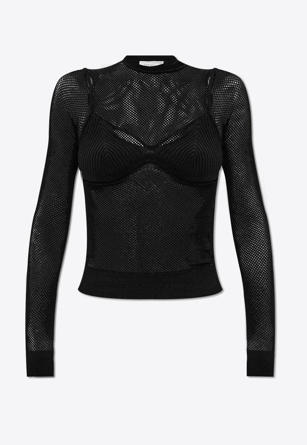 Net Arrow Bralette Top