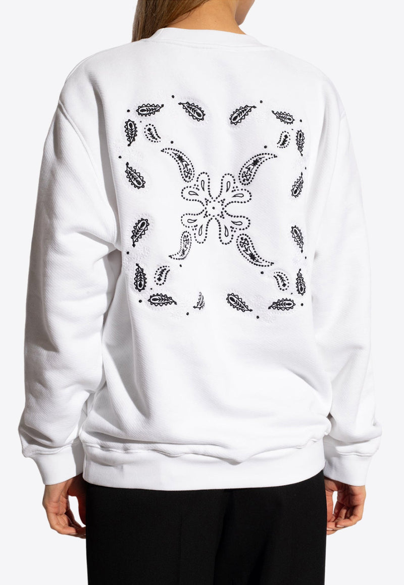 Bandana Arrow Embroidered Sweatshirt