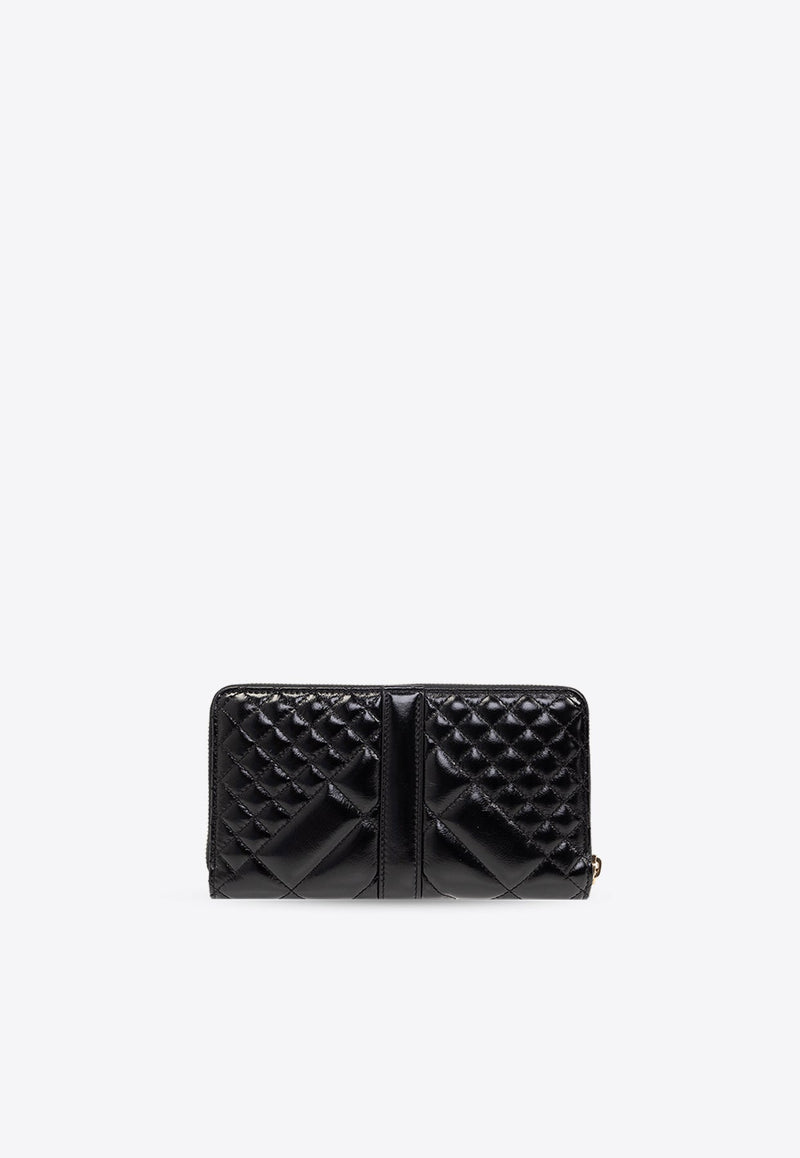 Greca Goddess Long Leather Wallet