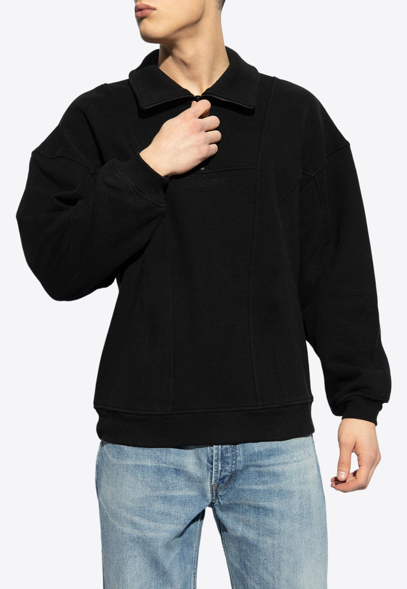 Stand-Up Collar Sweatshirt