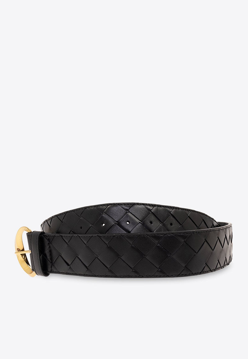 Essential Intrecciato Leather Twist Belt