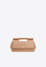 Medium Sicily Leather Clutch Bag