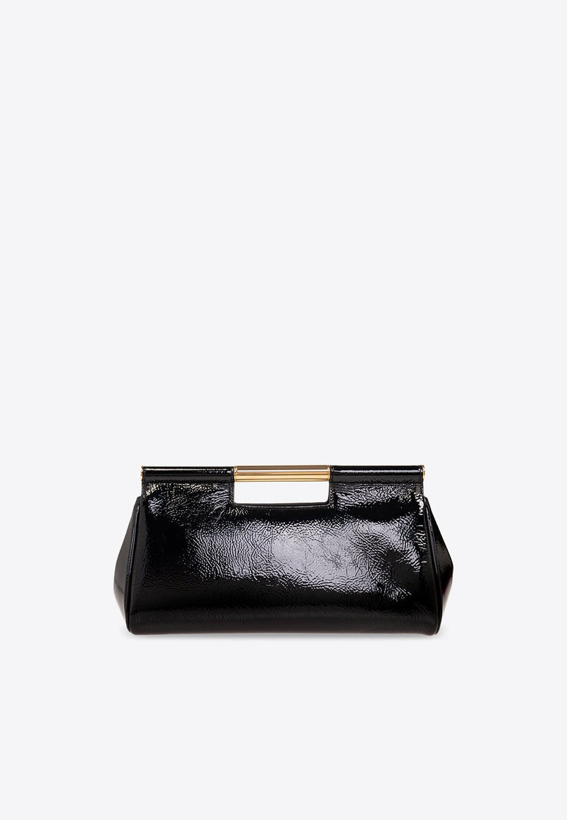 Large Sicily Patent Leather Clutch Bag