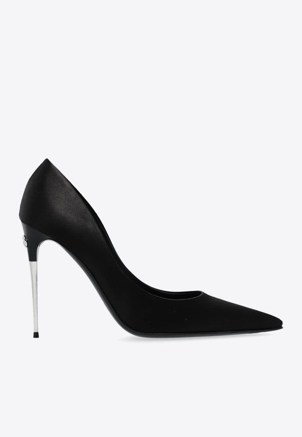 Loll 105 Pointed Satin Pumps