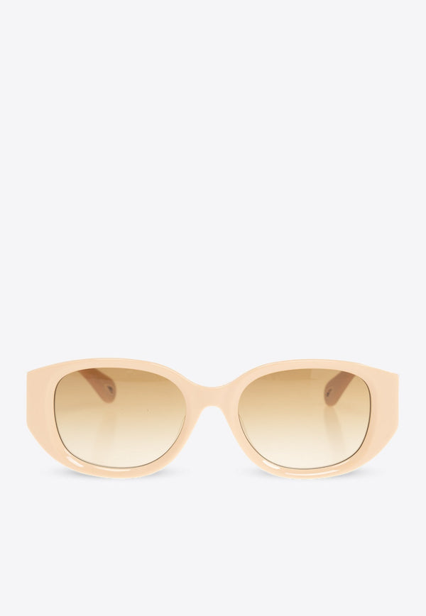 Marcie Tortoiseshell Oval Sunglasses