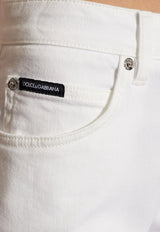 Logo Plaque Straight-Leg Jeans