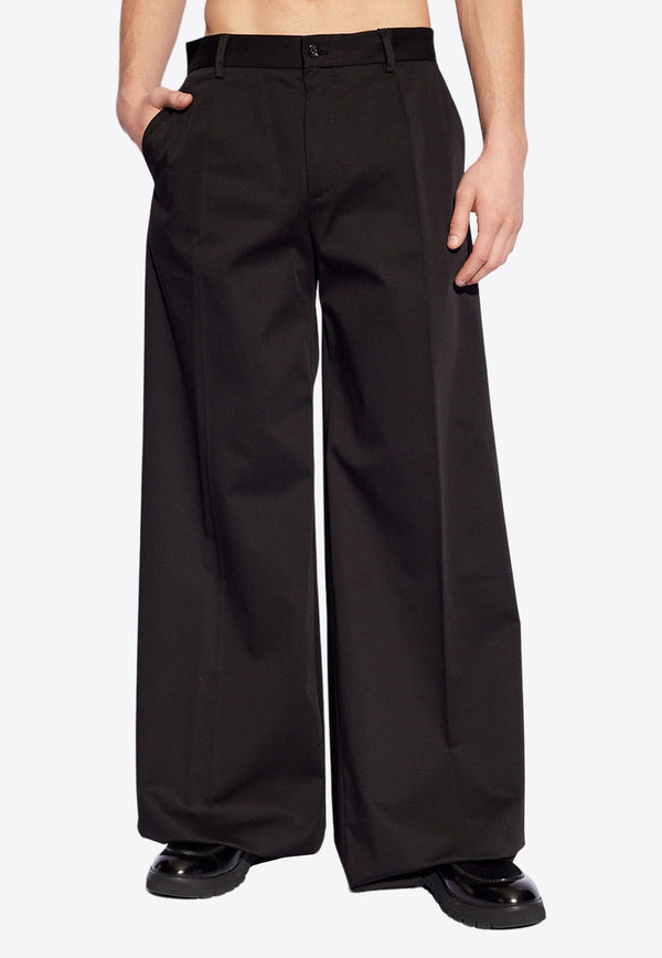 Wide-Leg Tailored Pants