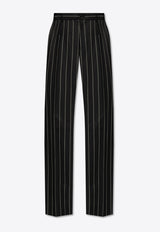 Pinstripe Wool Pants