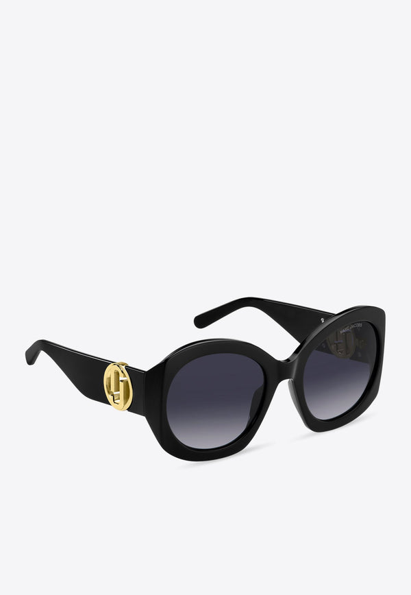 The J Marc Monogram Rounded Sunglasses